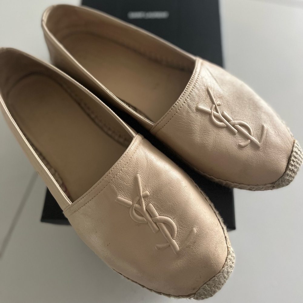 Cream Saint Laurent Espradilles size 37
